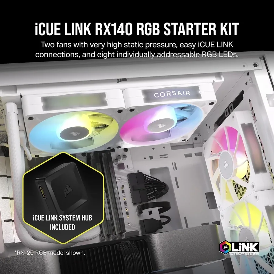 Corsair iCUE LINK RX140 RGB — מאוורר